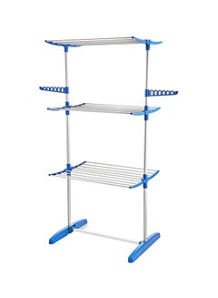 Buy Single Pole Clothes Drying Stand Blue 750x640x1700mm in Saudi Arabia
