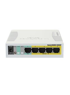 Buy 5-Port Gigabit PoE Out Ethernet Smart Switch With SPF Cage White in Saudi Arabia