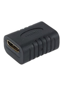 Buy Female To Female HDMI Adapter Black in Saudi Arabia