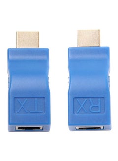 Buy HDMI to RJ45 Extender Adapter Blue in Saudi Arabia