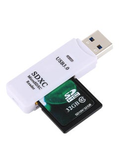 Buy 2-In-1 USB 3.0 Card Reader White in UAE