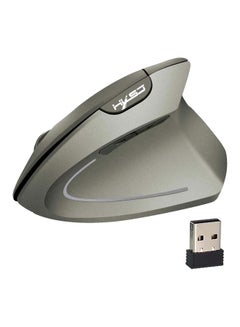 Buy T24 Wireless Vertical Mouse With USB Receiver Grey in Saudi Arabia