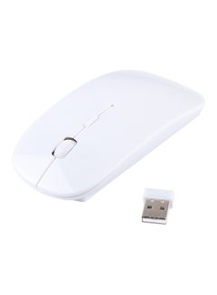 Buy Wireless Optical Mouse White in UAE