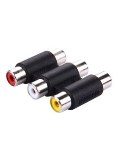 Buy Female To Female Audio Video Connector Black/Silver in Egypt