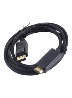 Buy DisplayPort To HDMI High Digital Adapter Cable Black in UAE