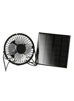 اشتري Solar Panel Mini USB Fan أسود في الامارات