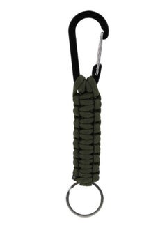 Buy Woven Paracord Keychain With Carabiner 16.50X3.00X1.50cm in Saudi Arabia