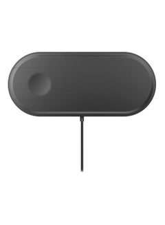Buy Qi Wireless Charger For Smart Phones And Watch Black in UAE