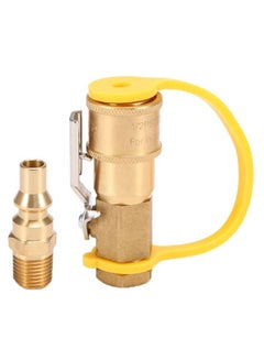 Buy Propane Camping Stove Adapter With Shutoff Valve 0.25inch in UAE