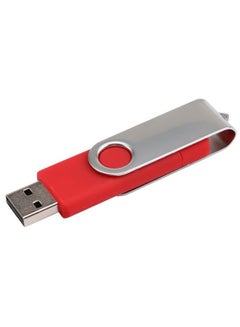 اشتري Dual Interface USB Flash OTG Pen Drive With Cap أحمر / فضي 32 غيغابايت في الامارات