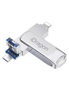 اشتري Dual Interface USB Flash OTG Pen Drive فضي 32 غيغابايت في الامارات