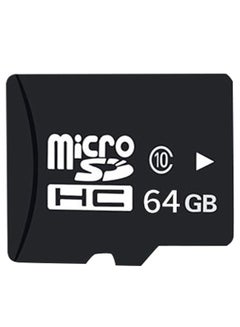 اشتري بطاقة ذاكرة فلاش ميموري مايكرو SD TF 64غيغابايت أسود في الامارات