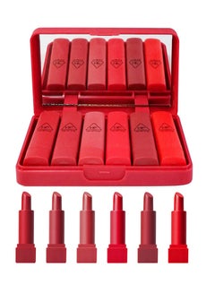 Buy 6-Piece HengFang Red Series Lipstick Set Multicolour in Saudi Arabia