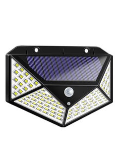 اشتري مصباح LED يعمل بالطاقة الشمسية مزود بمستشعر للحركة أسود/ أبيض في الامارات