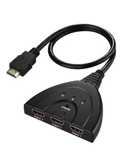 Buy 3-In-1 LED Light HDMI Auto Switch Adapter Black in UAE