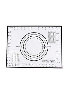 اشتري Silicone Dough Maker Mat With Measurements أسود 40 x 30 x 0.04 سنتيمتر في الامارات