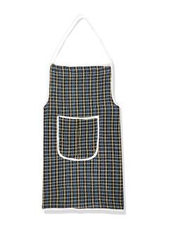 Buy Set Of 6 Checked Design Cotton Kitchen Apron With Front Pocket Multicolour 74 x 51cm in Egypt