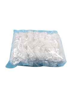 Buy 100-Piece Disposable Shower Cap Clear in Egypt