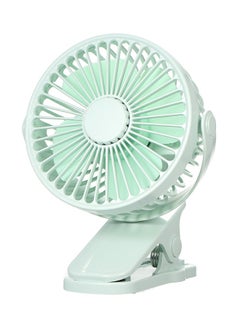 Buy USB Charging Clip-On Desktop Fan FS028 Green in UAE