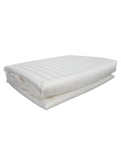 Buy 3-Piece Flat Sheet Set Cotton White in UAE