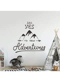 اشتري Travel Art Wall Sticker أسود في الامارات