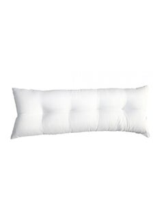 Buy Comfortable Soft Bed Long Pillow Microfiber White 40x120cm in Egypt