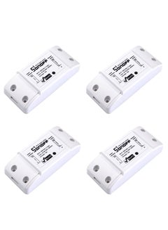 Buy 4-Piece Wi-Fi Remote Control Power Shut Switch Set White in Saudi Arabia