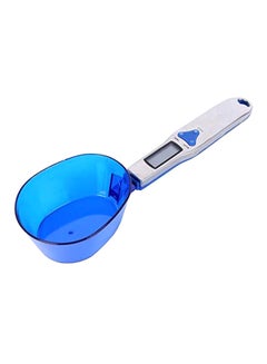 Buy Spoon Shaped Electronic Food Weight Scale Blue/White 3.7x2.8x0.7inch in UAE