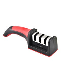 Buy 3 Stage Steel Knife Sharpener Red/Silver/Black 21x5x5.7cm in UAE