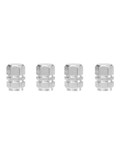 Buy 4-Piece Car Wheel Tires Stem Airtight Cap Set in UAE