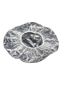 Buy 100-Piece Disposable Plastic Shower Cap Clear in Egypt