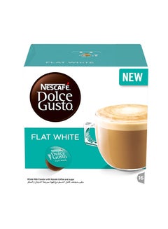 Buy Dolce Gusto Flat White Coffee Capsules 144grams Pack of 16 in Egypt