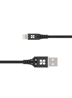 Buy Ultra Slim Power and Data Cable with Lighting Connector Black in UAE