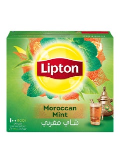 Buy Moroccan Mint Green Tea Bags Pack of 100 in UAE