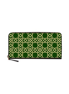 Buy Arab Links Classic Zip Wallet Green in UAE