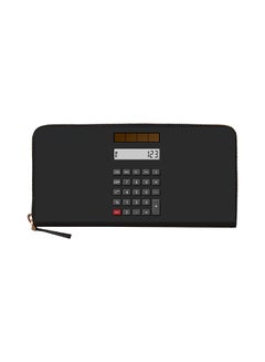 Buy Calculator Classic Zip Wallet Black in UAE