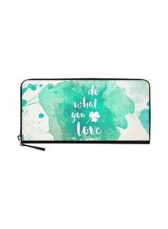 Buy Do What You Love Classic Zip Wallet Multicolour in UAE