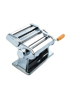 Buy Manual Pasta And Noodle Maker Machine Cutter Silver in UAE