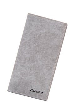 Buy Leather Multi-Function Wallet Grey in UAE