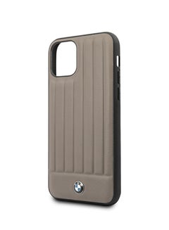 Bmw Leather Hard Case With Vertical Lines For Apple Iphone 11 Pro Max Brown Uae Dubai Abu Dhabi