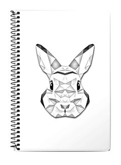 Buy Spiral Bound Poly Bunny Notebook White in Saudi Arabia