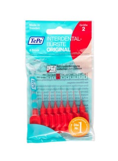 اشتري 8-Piece Original Interdental Brush أحمر 0.5 ملليمتر في الامارات