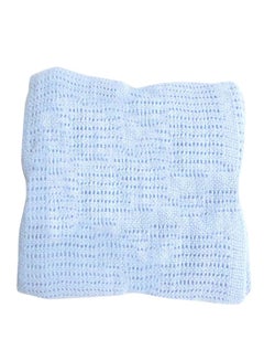 Buy Breathable Soft Baby Stroller Blanket cotton Blue 90x120cm in UAE