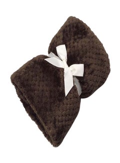 Buy Baby Soft Winter Warm Blanket Cotton Brown 76x102centimeter in UAE