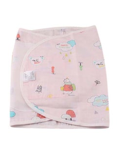 Buy Thin Soft Breathable Swaddle cotton Pink 35x80cm in UAE