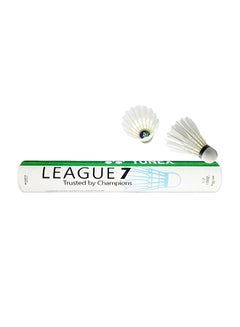 اشتري 12-Piece League 7 Trusted By Champions Shuttlecock 16 x 4 x 4 سنتيمتر في الامارات