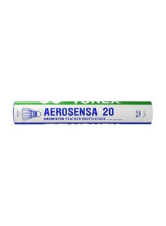 اشتري 12-Piece Aerosensa 20 Shuttlecock 16 x 4 x 4 سنتيمتر في الامارات