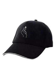 Buy Printed Baseball Cap Black in Saudi Arabia