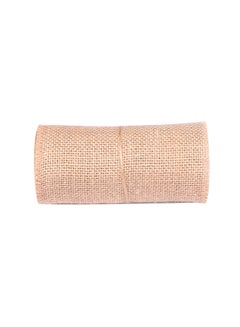 Buy Vintage Craft Natural Jute Burlap Ribbon Brown in UAE