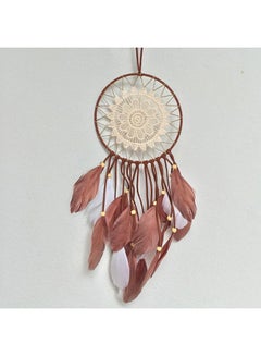 اشتري Wall Hanging Feather Dream Catcher أحمر في الامارات